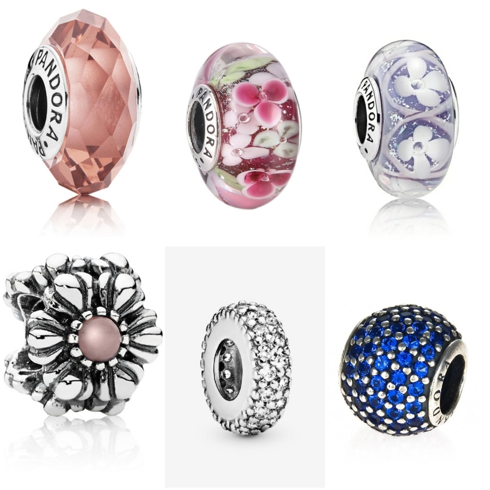 Pandora Silver Blush Pink Faceted Murano Glass Spacer Charm Deadstock - Picture 8 of 9